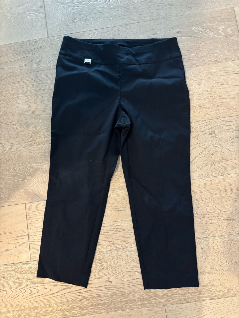 Alfani Black Ankle-Length Pull-On Pants